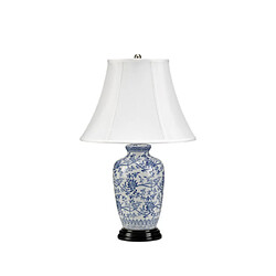 Elstead Lighting Lampe de table Blue Porcelaine Bleu