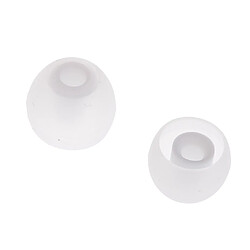 3.8mm silicone écouteurs intra-auriculaires couvre earbud conseils 3 paires blanc transparent