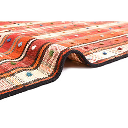 Vidal Tapis de laine 216x130 rouge Jajim