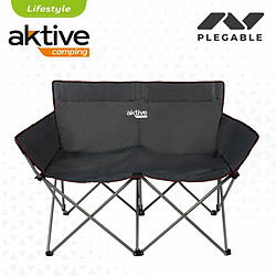 Acheter Canapé deux places Aktive Noir Pliable 107 x 88 x 63 cm (2 Unités)