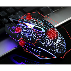 Avis P27 Respiration colorée Coloré Lumière Souris Souris USB Souris Gaming Miction Design portable pour Windows iOS et Android Tablet