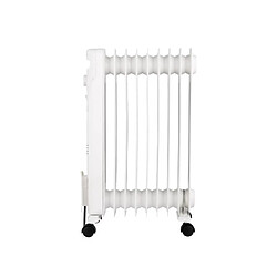 Radiateur bain d'huile électrique - 2000 Watts - OCEANIC - 3 puissances - 9 éléments - Mobile - Blanc pas cher