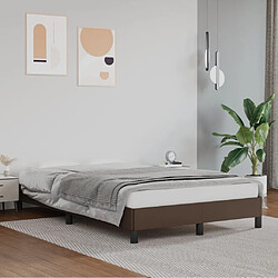 vidaXL Cadre de lit sans matelas marron 120x200 cm similicuir 