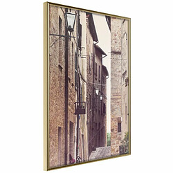 Paris Prix Affiche Murale Encadrée Brick Buildings 20 x 30 cm Or