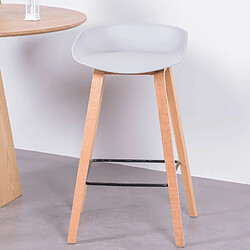 Nest Dream Tabouret nordique pieds en bois de hêtre (63cm) - Daxer