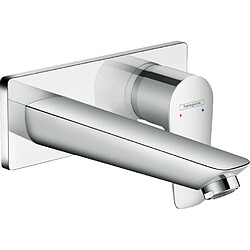 Hansgrohe - Mitigeur de lavabo encastré mural Talis E bec 165 mm bonde à écoulement libre chromé