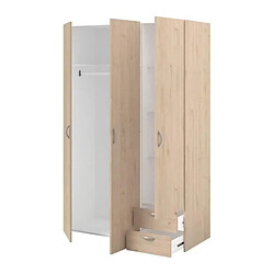 Acheter But Armoire DAILY 3 portes 2 tiroirs Imitation chêne