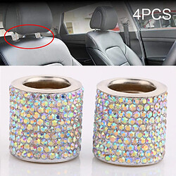 Wewoo 4 pcs oreiller tête de cristal de voiture modifié décoration couleur