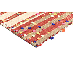 Vidal Tapis de laine 264x140 beige Jajim pas cher