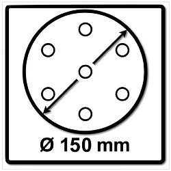 Makita Plateau de ponçage doux pour ponceuses excentriques / meuleuses, 150 mm, M8 - 2 pièces. (196684-1)