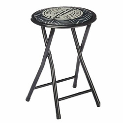 Acheter Gift Decor Tabouret Pliant Quality Noir Gris PVC Métal 30 x 30 x 45 cm (10 Unités)