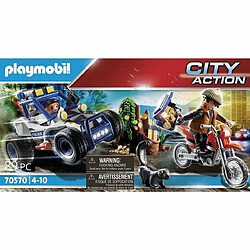 Playmobil® City Action Policier avec voiturette et voleur à moto