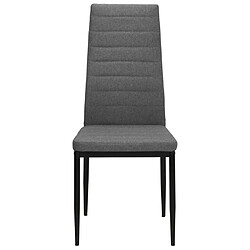 Avis Maison Chic Lot de 6 Chaises à manger modernes,Chaises à dîner gris clair tissu -MN10382