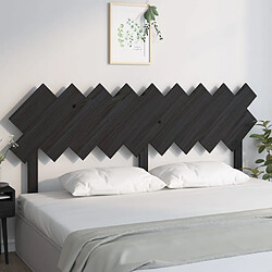 vidaXL Tête de lit Noir 178x3x80,5 cm Bois massif de pin