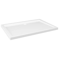 vidaXL Receveur de douche rectangulaire ABS Blanc 80x110 cm