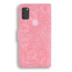 Avis Wewoo Housse Coque Pour Galaxy M30s Motif mollet Mandala Double pliage Design Etui en cuir gaufré avec porte-monnaie et support & fentes cartes Rose