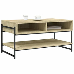 Acheter Maison Chic Table basse pour salon | Table à café chêne sonoma 90x50x45 cm bois d'ingénierie -GKD72330