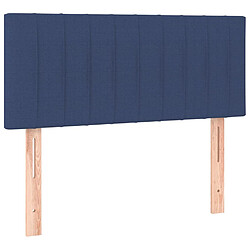 vidaXL Tête de lit Bleu 100x5x78/88 cm Tissu