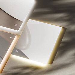 EMKE Miroir de Salle de Bain avec Éclairage 60 x 80cm LED Miroir Lumière Rétro-éclairage Anti-buée + 3 Températures de Couleur et Luminosité Réglable + Interrupteur tactile