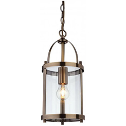 Luminaire Center Suspension 1 ampoule Imperial, laiton antique