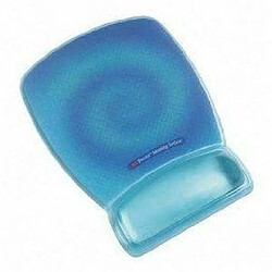 Avis 3M MWJ 309 BE Tapis de souris avec repose poignet gel Bleu Translucide