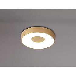 Inspired Plafonnier Rond 56W LED Avec Télécommande 2700K-5000K, 2500lm, Or, 3 ans de Garantie