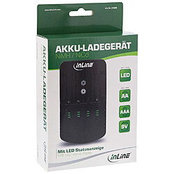 Alpexe Chargeur de batterie InLine® NiMH / NiCd, AA AAA et 9V