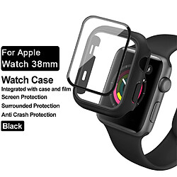 Coque en TPU IMAK anti-griffes, noir pour votre Apple Watch Series 3/2/1 38mm