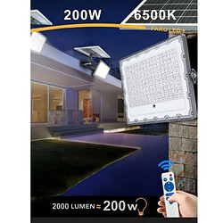 Tradex LED 200 WATT TWILIGHT PANNEAU D'ÉNERGIE SOLAIRE TÉLÉCOMMANDE IP65 SL-200W