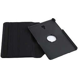 Wewoo Etui en cuir à rotation horizontale à 360 degrés avec texture Litchi pour Galaxy Tab A 10.5, avec support (Noir) pas cher