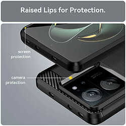 Avis Htdmobiles Coque pour Xiaomi 13T / 13T Pro 5G - housse etui silicone gel carbone + verre trempe - NOIR