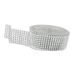 10 mètres diamant strass ruban Wrap noce décoration florale argent pas cher