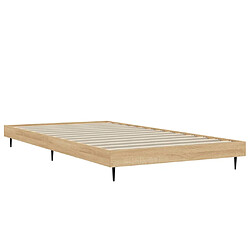 Acheter vidaXL Cadre de lit sans matelas chêne sonoma 100x200 cm