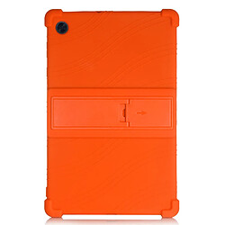 Coque en silicone souple avec béquille coulissante orange pour votre Lenovo Tab M10 HD Gen 2 TB-X306