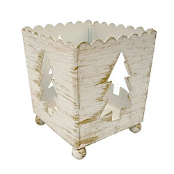 Bougeoir De Noël En Fer Arbre Creux Ange Home Party Decor Arbre Blanc