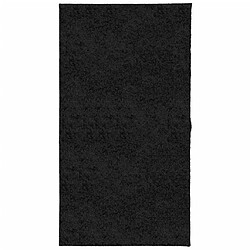 vidaXL Tapis shaggy PAMPLONA poils longs moderne noir 80x150 cm