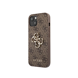 Guess Maroquinerie Guess Coque pour Apple iPhone 13 Mini PU 4G Big Marron