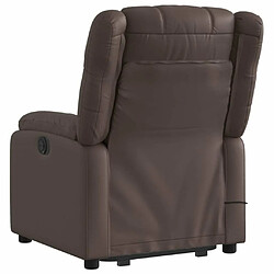 Acheter Maison Chic Fauteuil Relax pour salon, Fauteuil inclinable de massage Marron Similicuir -GKD40664