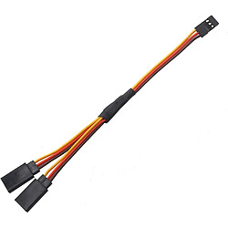 Acheter 10 pièces Servo Câble d’Extension RC 1 à 2 Y 300mm Câble Métallique 3 Broches JR Mâle et Futaba Femelle pour RC Drones Hélicoptères Voiture