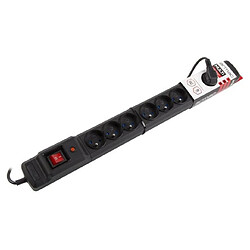 Avis Multi M9 1.5m black surge strip (9 slots)