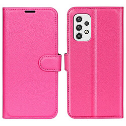 Etui en PU texture litchi rose pour votre Samsung Galaxy A23 5G