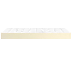 Avis vidaXL Matelas de lit à ressorts ensachés Crème 100x200x20 cm