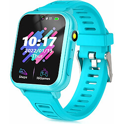 Vendos85 Montre Connectée Enfant Fille Garçon Intelligente avec Jeux Musique bleu