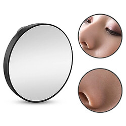 Wewoo Miroir grossissant petit rond avec ventouse de maquillage 8.8cm grossissantmodèle Black Five Times