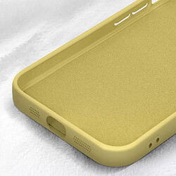 Avis Avizar Coque Silicone pour iPhone 15 Caméra Protégée Soft Touch Série Sweet Jaune