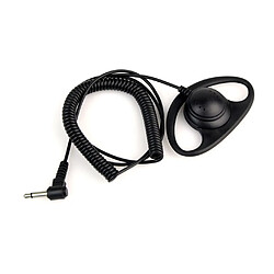 GUPBOO Casque portable One Piece 3.5mm Jack incurvé D Shape Casque d'écoute Seulement deux radios Talkie Walkie Crochet d'oreille