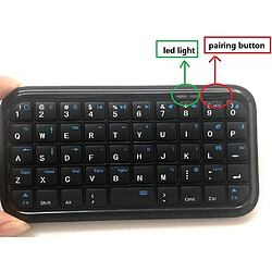 Clavier Bluetooth Port micro USB 49 touches chargeant un mini clavier Bluetooth à économie d'énergie sans fil pas cher