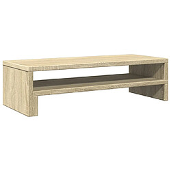 vidaXL Support de moniteur chêne sonoma 54x22x15 cm bois d'ingénierie