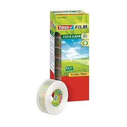 TESA Tour de 8 rubans adhésif tesafilm ECO & CLEAR - 33mm x 19mm