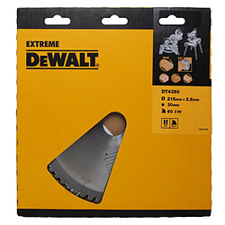 Lame de scie DEWALT EXTREME WORKSHOP - Ø 216 x 30 mm - 60 dents - DT4370